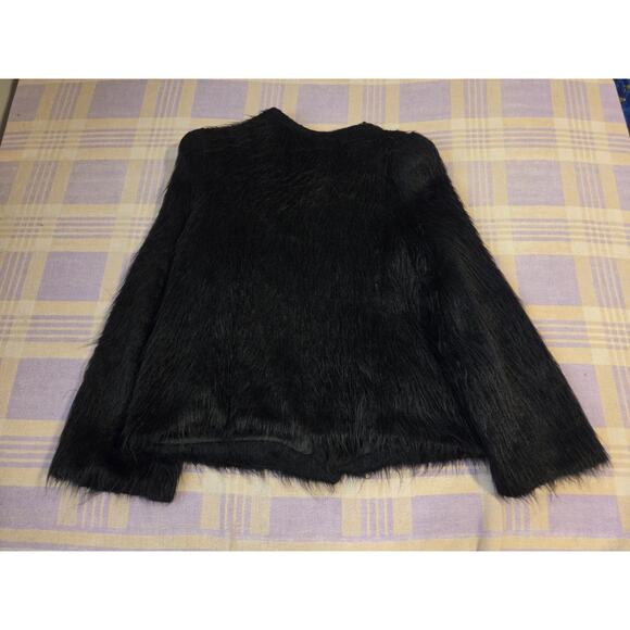 1940s Bearskin Chubby Mohair Cardigan Coat By Regina Hand Knitted Sweater Vtg - Picture 5 of 16